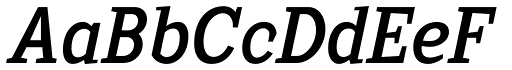 Sextan Serif Roman Italic