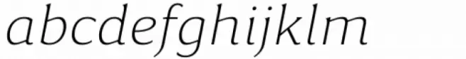 Accia Piano Extra Light Italic