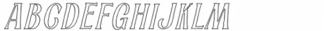 Alburgone Outline Slanted