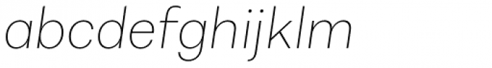 Alergia Grotesk Normal Thin Italic