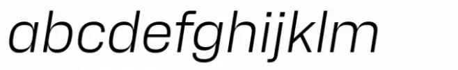 Alfabet Light Italic
