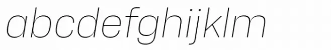 Alfabet Thin Italic
