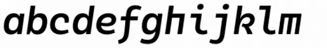 Alloca Mono Medium Italic