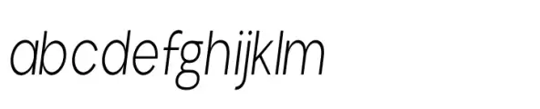 Aloevera sans Condensed ELight Italic