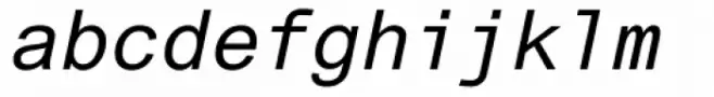 Arial Monospaced MT Oblique