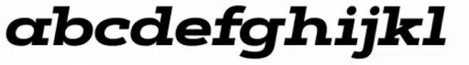 Artegra Slab Extended ExtraBold Italic