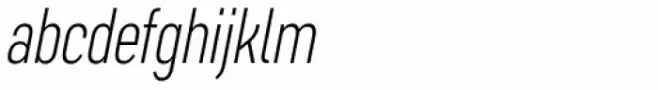Artico Extra Condensed Extra Light Italic
