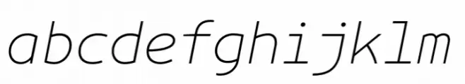 Artnoova MS Thin Italic