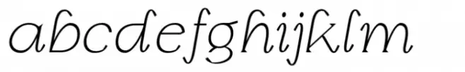 Barito Extra Light Italic