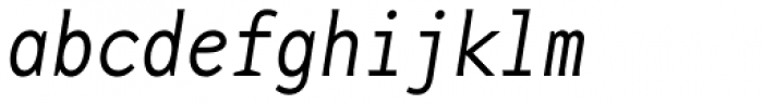 Base Monospace Narrow Thin Italic