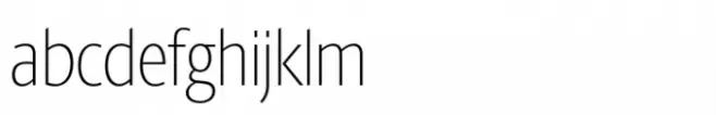 Berlingske Sans Condensed Std Extralight