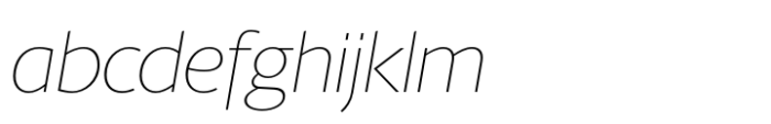Berlingske Sans Std Thin Italic