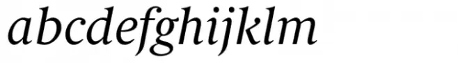 Berlingske Serif Text Std Light Italic
