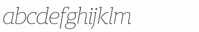 Berlingske Slab Std Thin Italic