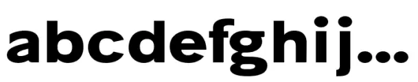 Bia Sans Low Bold Extended