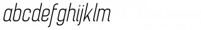 Brainy Extra Light Condensed Italic