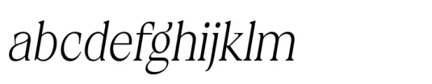 Calgera Extra Light Condensed Oblique Contrast