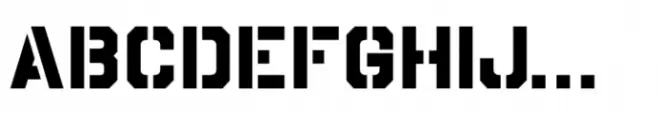 Chamfer Stencil Sans JNL Regular