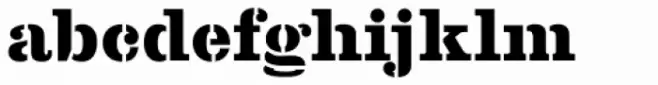 Clarendon No 1 URW Stencil D ExtraBold
