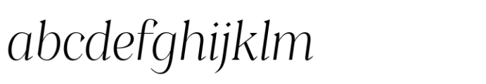Clarinette Display Light Italic