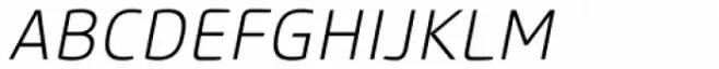 Core Sans M SC 25 ExtraLight Italic