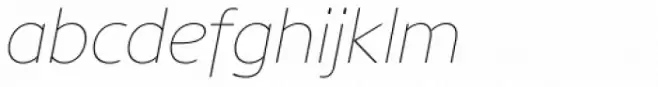 Core Sans NR 15 Thin Italic