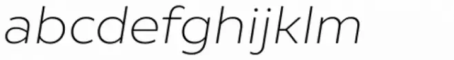 Creata Extra Light Italic