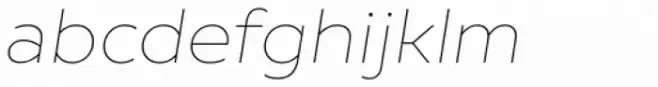 Creata Thin Italic