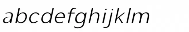Cumhuriyet Thin Italic