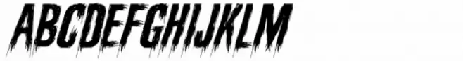 Death Stinger Horror Italic