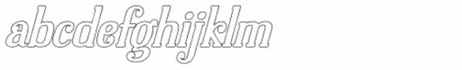 Dolphins Outline Semi Bold Italic