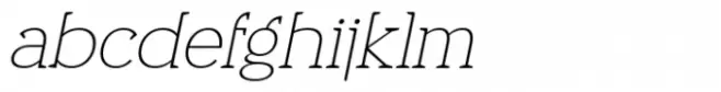 Dupont Serif Extralight Oblique
