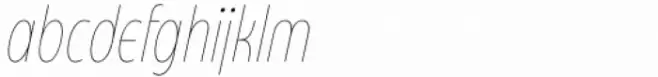 Eastman Condensed Compressed Alternate Thin Italic