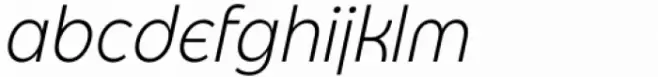 Eastman Grotesque Alternate Light Italic