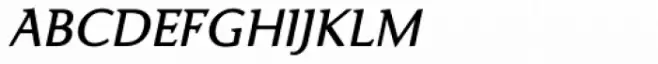 Ela Demiserif SemiLight Caps Italic
