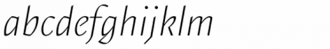 Elemental Sans Pro ExtraLight Italic