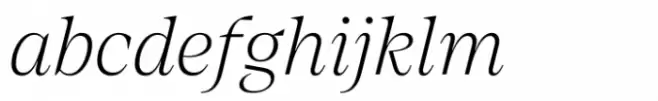 Emilio Extralight Italic