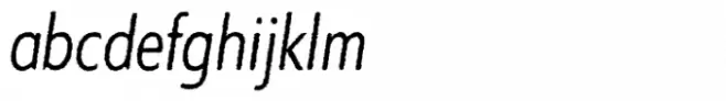 Entendre Rough Light Condensed Italic