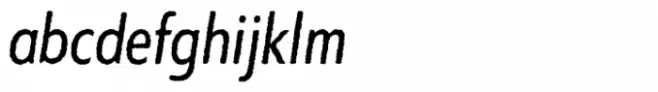 Entendre Rough Regular Condensed Italic