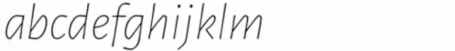 Epica Pro Sans Thin Italic