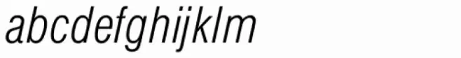 Europa Grotesk SB Light Cond Italic