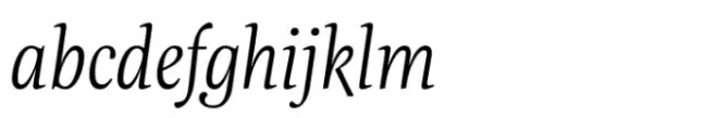 Evans Narrow Extralight Italic