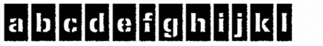 Ferro Stencil EF Bold Negative Rough