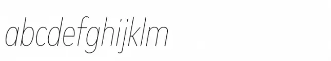 FF Mark Paneuropean Condensed Thin Italic