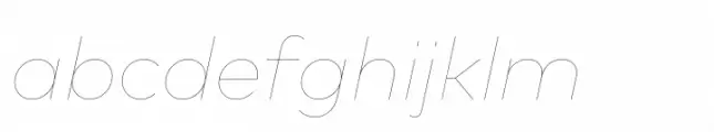 FF Mark Paneuropean Hairline Italic