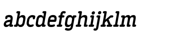 Finalist Round Slab Black Italic