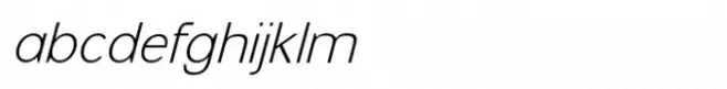 Flight Feather Thin Italic