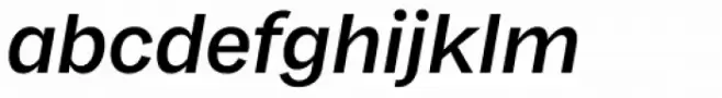 Franca Semi Bold Italic