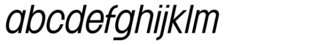 Franie Condensed SLight Italic