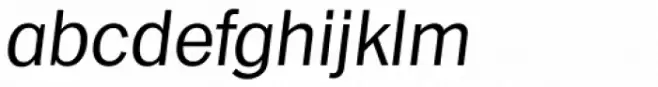 Franklin Goth TS Light Italic